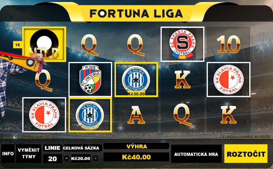 Automat za peníze Fortuna liga