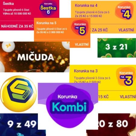 Nejlepší číselné loterie v ČR [+220 až 3000 Kč zdarma]