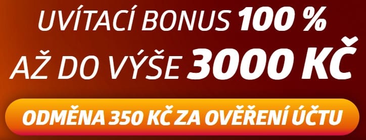 3000 Kč bonus založení účtu Betano