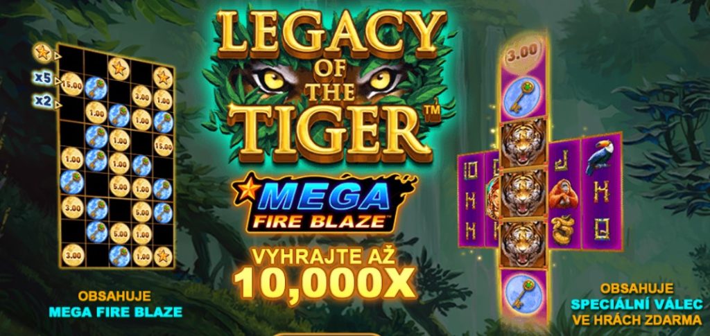 legacy of the tiger výherní automat