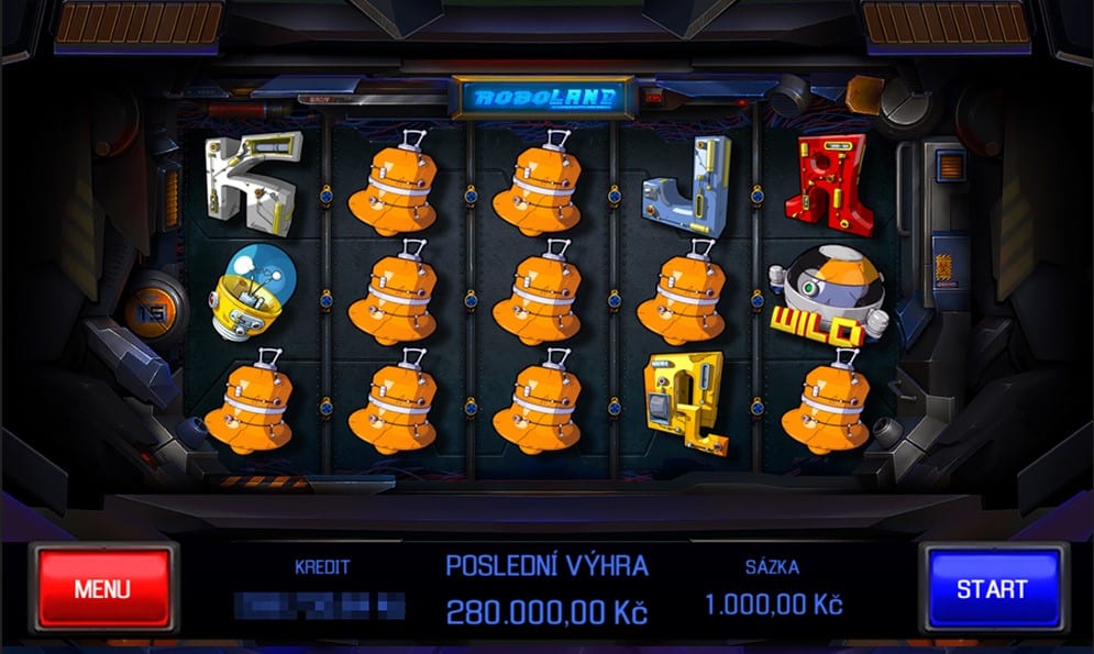 výhra 280000 na automatu Roboland