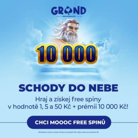 Získejte Free Spiny v hodnotě 5600 Kč+prémii 10000 Kč [Grandwin]