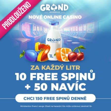 10 Free Spinů zdarma za každou protočenou tisícovku [Grandwin]