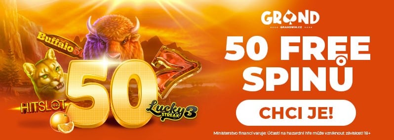 50 free spinů bonus Grandwin nové hry