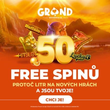 Získejte dnes 50 free spinů za protočení [Grandwin]