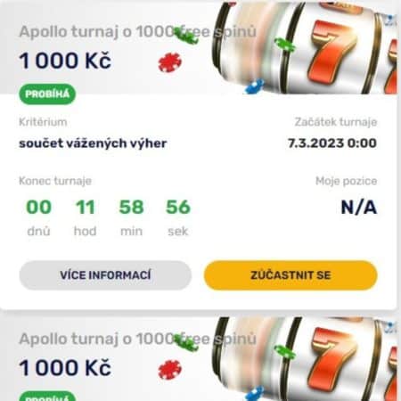 Dnes: Turnaj o 1000 free spinů [Forbes Casino]