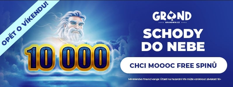 Free spiny 5600 Kč a kasino bonus 10000 Kč Grandwin