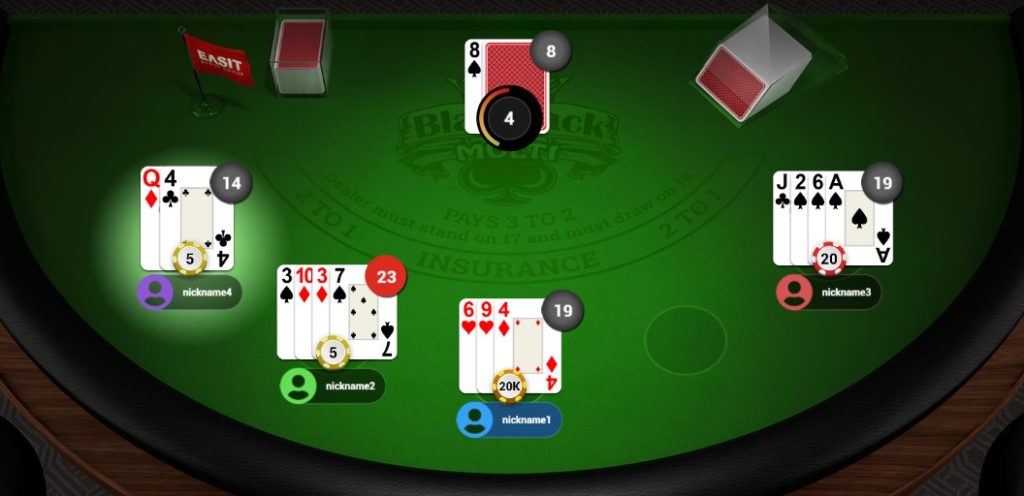 Multiplayer hra blackjack