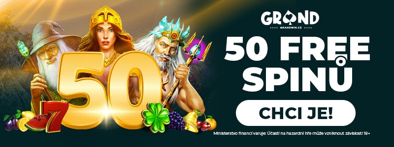 50 free spinů Grandwin Amusnet