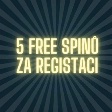 5 free spinů za registraci [zde získáte 20x více]