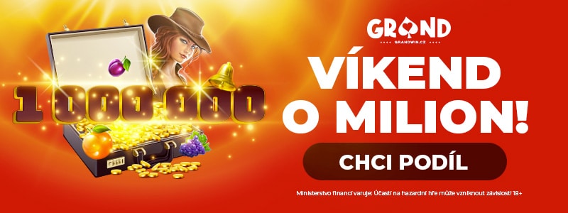 Víkend o Milion Kč v online kasinu Grandwin