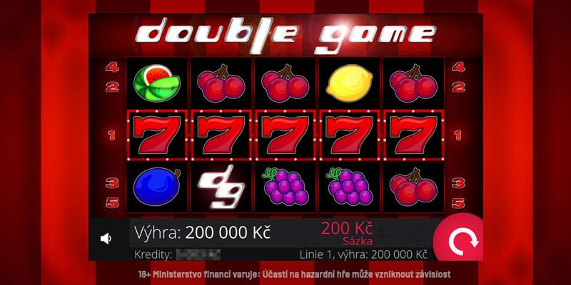 Výhra 200000 Kč na automatu Double Game