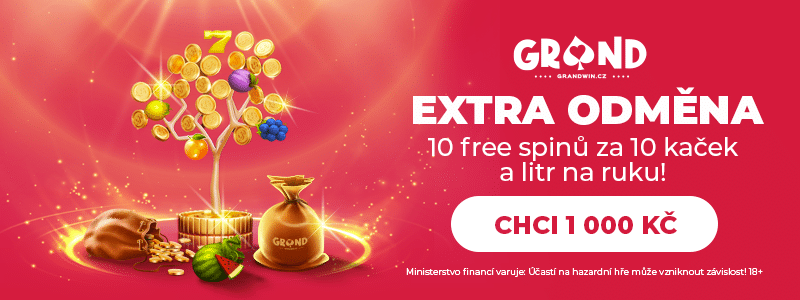 10 free spinů dnes Grandwin
