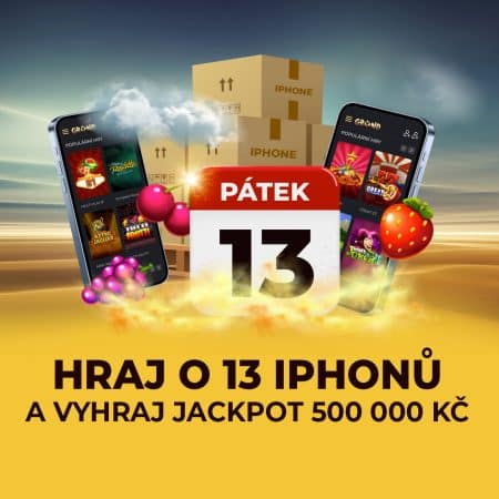 Vyhrajte iPhone + free spiny dnes v pátek 13. [Grandwin]