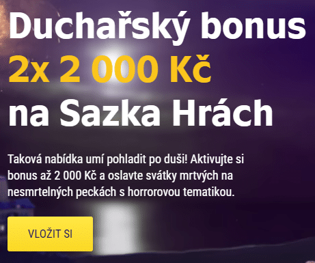 Sazka Hry promo kod duch