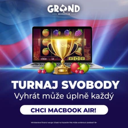 Vyhrajte MacBook Air či iPhone nebo free spiny [Grandwin]