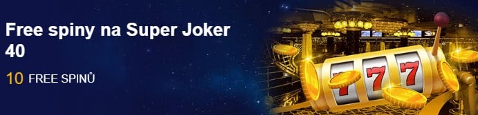 10 free spinů na hře Super Joker 40 ve Forbes Casinu