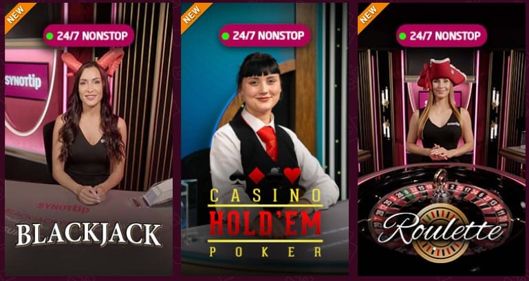 live casino synottip