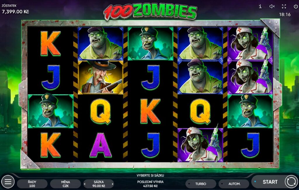 100 Zombies - recenze výherního automatu