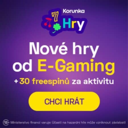 Získejte 30 free spinů na E-Gaming hrách [Korunka casino]
