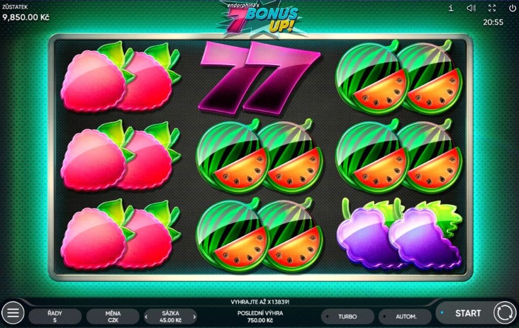 7 bonus up je výherní automat