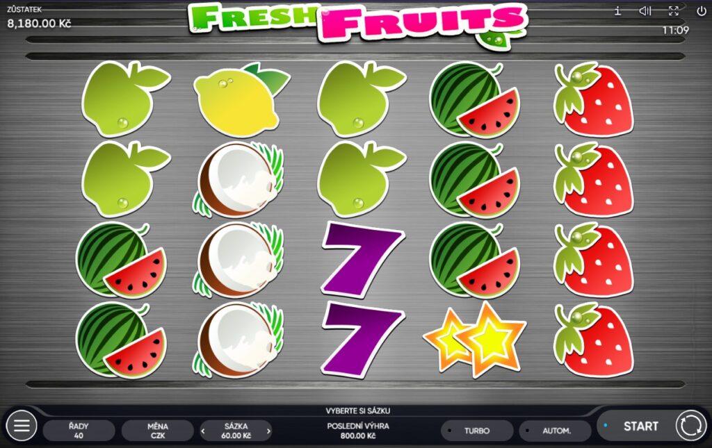 Hra Fresh Fruits od studia Endorphina