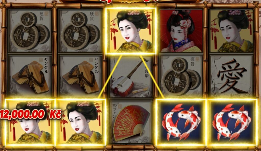 Výhra na automatu Geisha