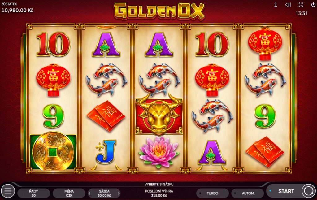 automat Golden Ox od společnosti Endorphina
