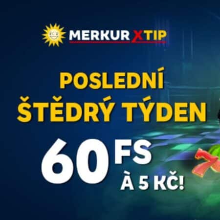 Získejte 60 free spinů á 5 Kč na Mega Bells [MerkurXTip]