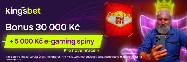 Vstupní bonus Kingsbet 30000 Kč+5000 ve free spinech