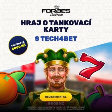 Forbes Casino rozdává tankovací karty ORLEN v hodnotě 5 000 Kč